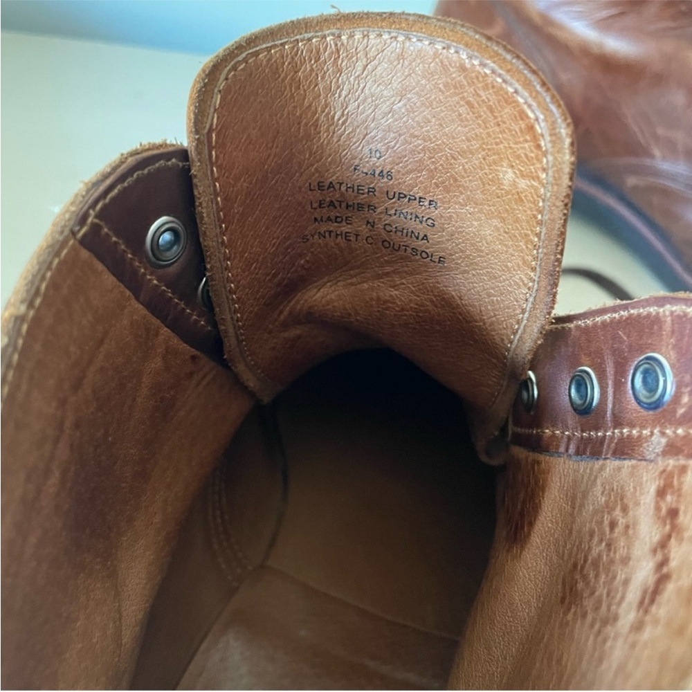 J. Crew Kenton Brown Tobacco Leather Cap Toe Men's Boots - Picture 13 of 13